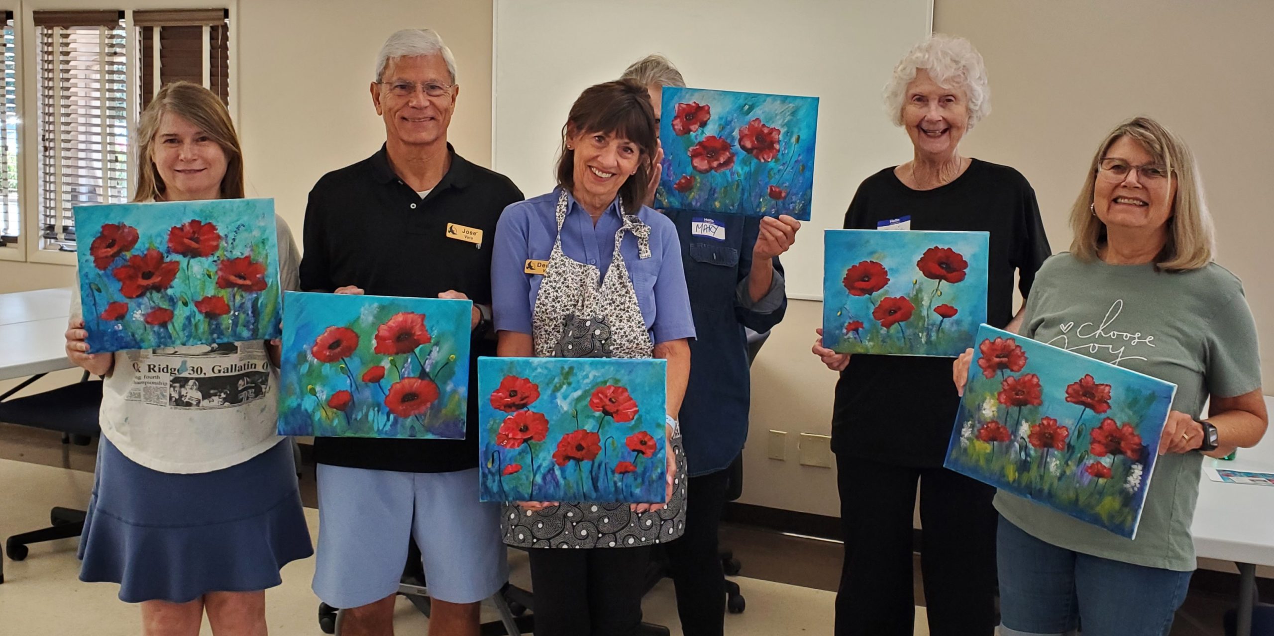 Red Poppies Acrylic Painting